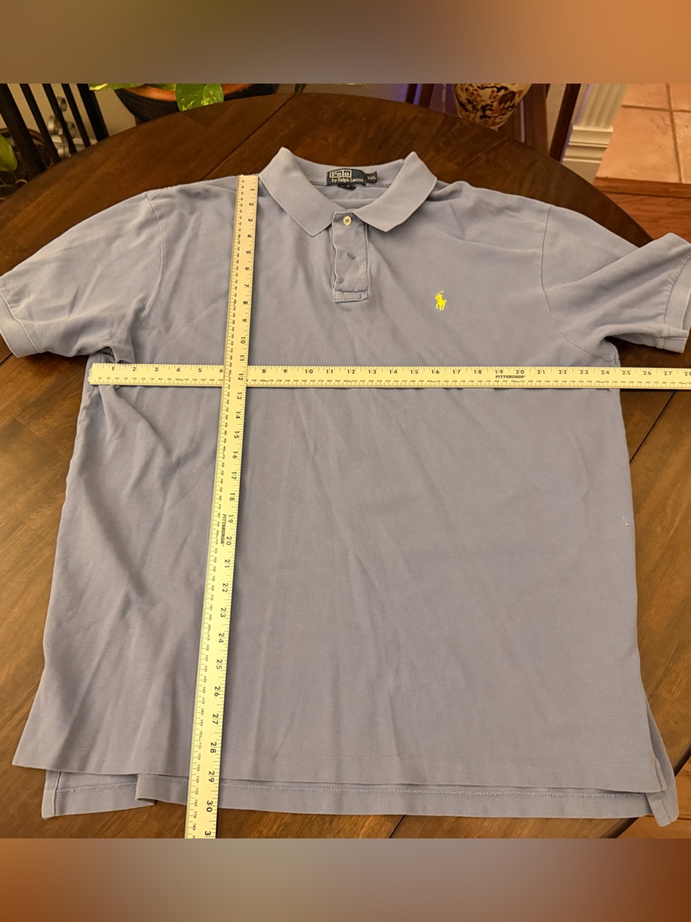 Ralph Lauren Kids Polo Shirt - Pale Blue with Yellow Pony